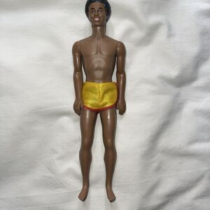 Sunsational Malibu Ken AA Black doll 1983 Vintage Mattel No 3849 Displayed READ